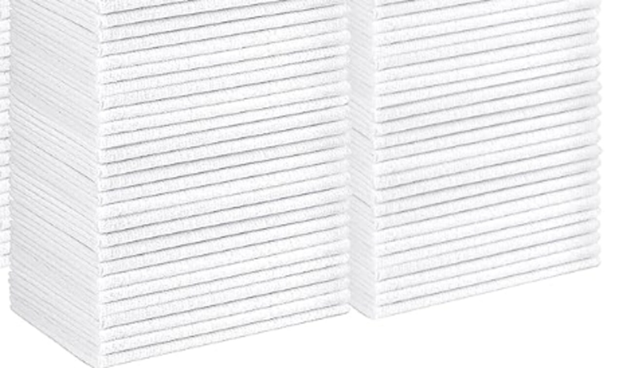 White Cleaning Cloths – Multi-Purpose Craft & Classroom Cleaning Rags, Soft Absorbent Cloths for Art Projects & School Use